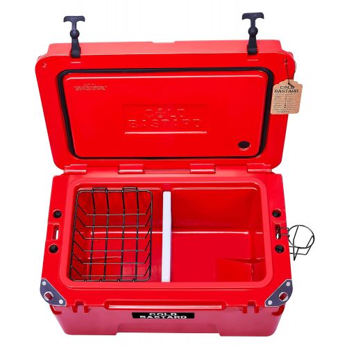  COLD BASTARD COOLERS 50L RED Cold Bastard PRO Series ICE Chest Box Cooler Free Accessories