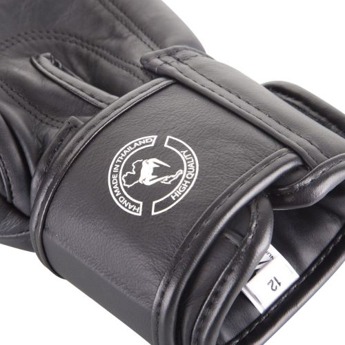  Venum Bangkok Spirit Nappa Leather Hook and Loop Sparring Boxing Gloves - Black