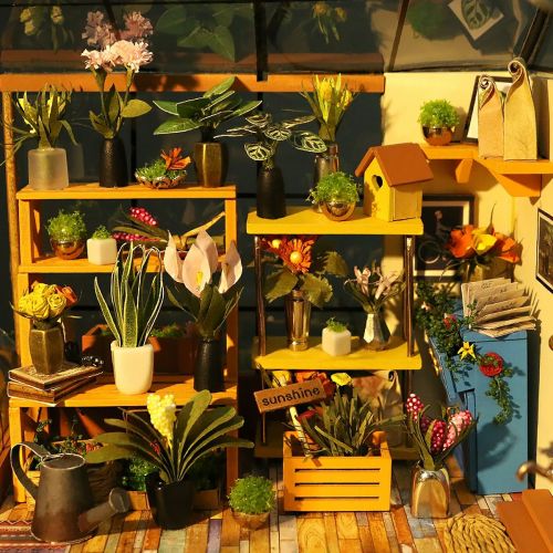  Rolife Dollhouse with Furniture Wooden Miniature House Kit DIY Doras Loft