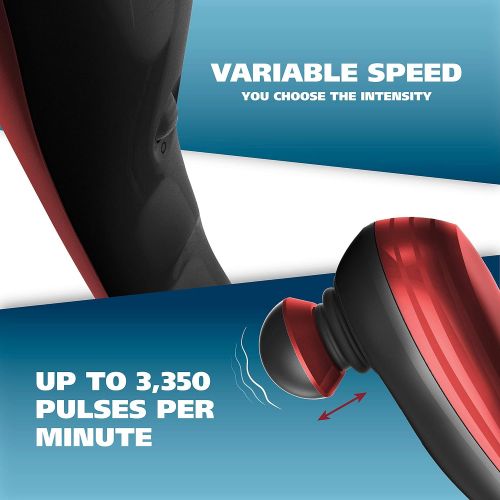  Wahl Deep Tissue Percussion Therapeutic Handheld Massager - Red Metallic - Has Variable Intensity...