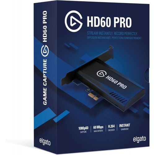  [무료배송]2일배송 / 엘가토 Elgato Game Capture HD60 Pro - Stream and record in 1080p60, superior low latency technology, H.264 hardware encoding, PCIe, black