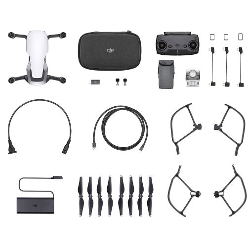 디제이아이 DJI Mavic Air Drone Quadcopter (Arctic White) Hard Shell Anti-Shock Carrying Backpack Ultimate Bundle