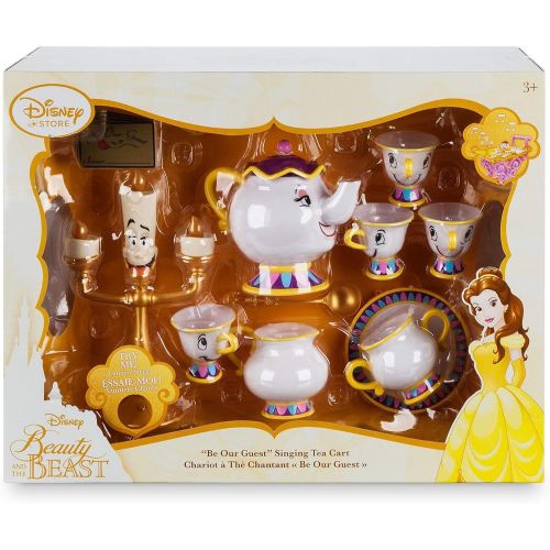 디즈니 Disney Store Beauty and the Beast Be Our Guest Singing Tea Cart