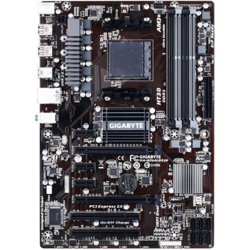 기가바이트 Gigabyte AM3+ AMD 970 SATA 6Gbps USB 3.0 ATX AM3+ Socket DDR3 1600 Motherboards (GA-970A-DS3P)