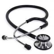 [아마존 핫딜]  [아마존핫딜]GreaterGoods Dual-Head Stethoscope, Classic Design for Routine Physical Assessing Basic Heart and Lung Examinations (Black Steel)