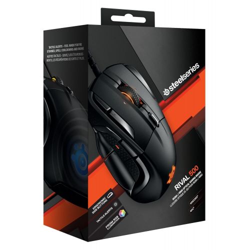  SteelSeriesRival 500 MMO/MOBA 15-Button Programmable Gaming Mouse - 16,000 CPI