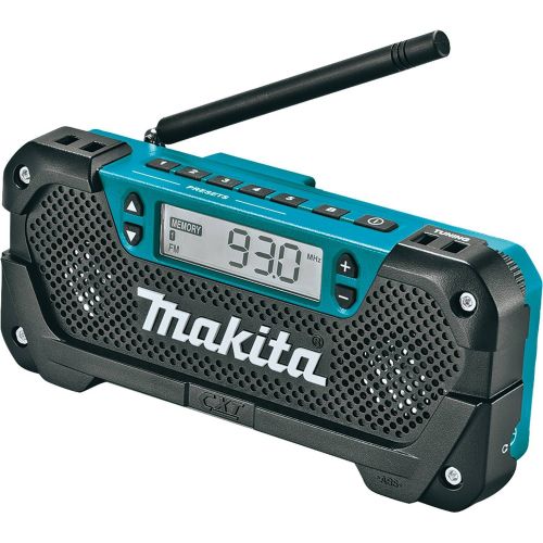  Makita RM02 12V max CXT Lithium-Ion Cordless Compact Job Site Radio, Tool Only