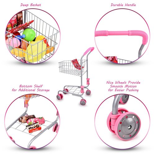  Abco Tech Pretend Play Children’s Toy Shopping Cart  Ideal Grocery Cart Trolley for Toddlers