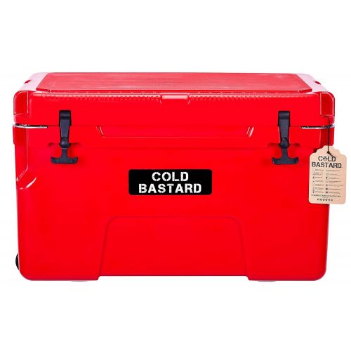  COLD BASTARD COOLERS 50L RED Cold Bastard PRO Series ICE Chest Box Cooler Free Accessories