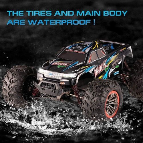  Hosim Large Size 1:10 Scale High Speed 46kmh 4WD 2.4Ghz Remote Control Truck 9125, Radio Controlled Off-Road RC Car Electronic Monster Truck RC RTR Hobby Grade Cross-Country Car