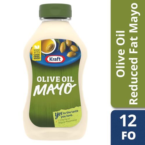  Kraft Mayo with Olive Oil Reduced Fat Mayonnaise, 12 Ounce (Pack of 12)