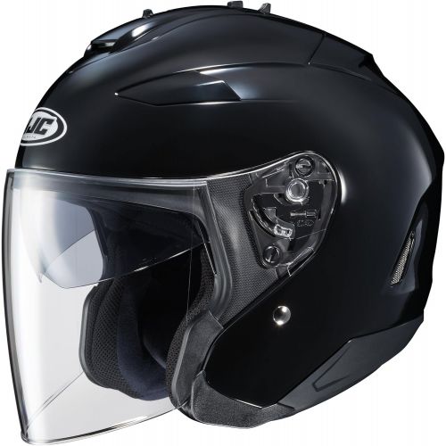  HJC Helmets HJC IS-33 II Open-Face Motorcycle Helmet (Black, Large)
