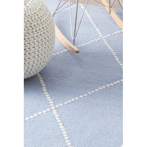  NuLOOM nuLOOM Hand Tufted Wool Dotted Diamond Trellis Area Rugs, 4 x 6, Baby Pink