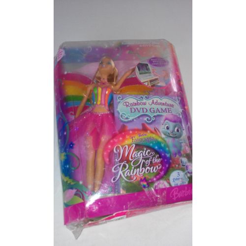 바비 Barbie Fairytopia Magic of the Rainbow 12 Inch Doll - Rainbow Adventure Elina with DVD Game
