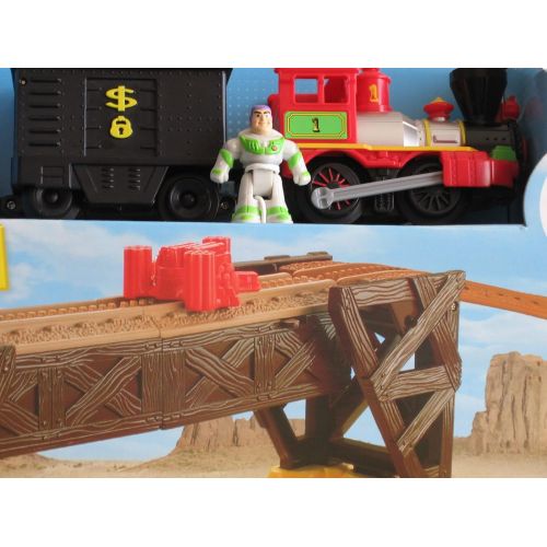 피셔프라이스 Fisher-Price GeoTrax DisneyPixar Toy Story 3 Remote Control Exploding Bridge Train Set