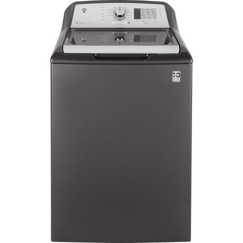  GE GTW680BPLDG Top Loading Washer with Stainless Steel Basket, 4.6 Cu. Ft. Capacity, 14 Cycles, Gray,