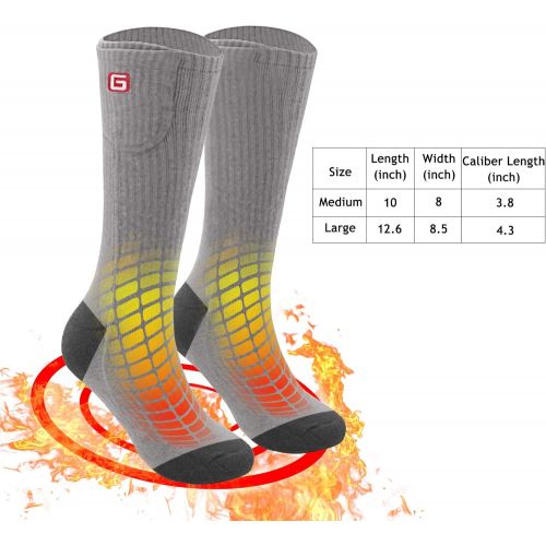  [아마존 핫딜] [아마존핫딜]Autocastle Men WomenRechargeable Electric Heated Socks Battery Heat Thermal Sox,Sports Outdoor Winter Novelty Warm Heating Sock,Climbing Hiking Skiing Foot Boot Heater Warmer(Black
