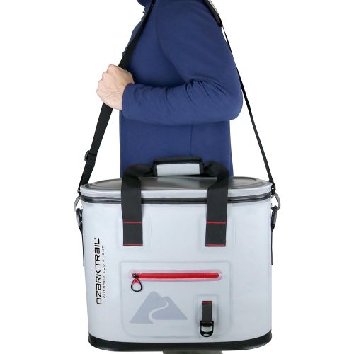  Arctic Ozark Trail 30 Can Leak-Tight Cooler with Heat Welded Body, Gray