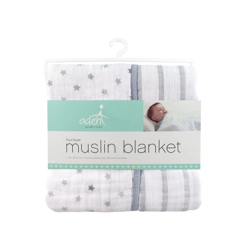  Aden by aden + anais aden by aden + anais Dream Blanket, 100% Cotton Muslin, 4 Layer lightweight and breathable,...