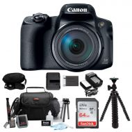Canon PowerShot SX60 HS 65x Optical Zoom Digital Camera w 64GB SD Card Bundle
