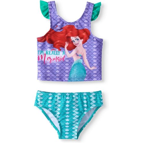 디즈니 Fashion Toddler Girls Disney Little Mermaid Ariel 2 Piece Swimsuit