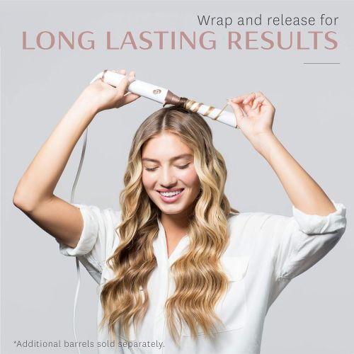  T3 - Cascading Waves Reverse Tapered Styling Iron Barrel for T3 Convertible Collection, 0.75” - 1.25” Reverse Tapered Curling Wand Barrel for Lived-in Waves, Fits T3 Convertible Ba