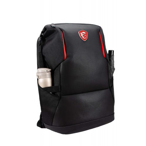  MSI Urban Raider Gaming Laptop Backpack, Quick Access, Padded Mesh, Lightweight Polyester Exterior, Fits Up to 17 Laptop, Water Repelent IPX-2, Medium