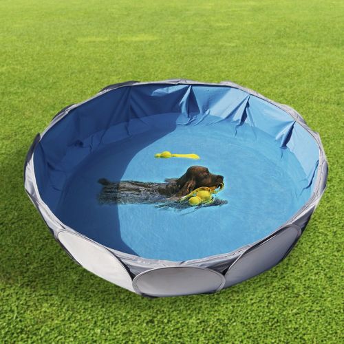  Alvantor Pet Foldable Swimming Pool Cat Puppy Shower Spa Dog Bathing Tub Kiddie Pools Portable Indoor Outdoor Pond Ball Pit 42x12 Patent Pending