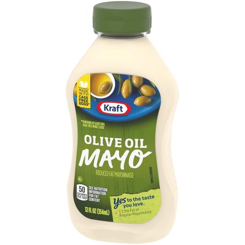  Kraft Mayo with Olive Oil Reduced Fat Mayonnaise, 12 Ounce (Pack of 12)