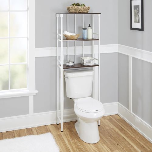  Silverwood Mixed Material Bathroom Collection 3-Tier Spacesaver 3, 66 H, White