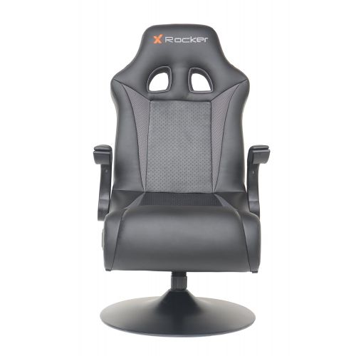 X Rocker 5128301 2.1 Wireless Bluetooth Audi Pedestal Video Gaming Chair, Black