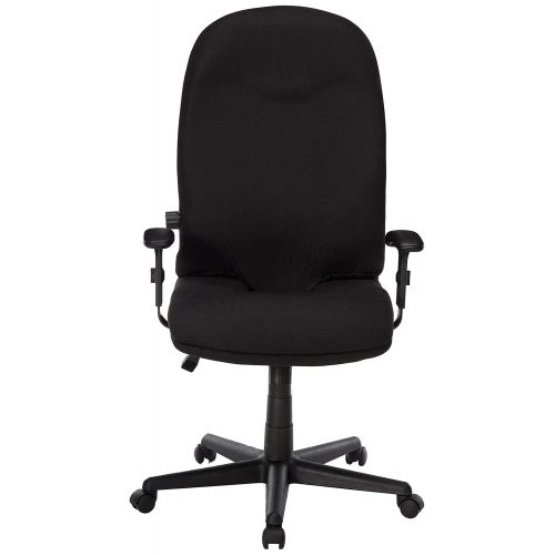  Mayline Group Mayline 9413AG2113 Comfort Series Executive High Back Chair with T-Pad Arms, Black