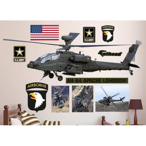  FATHEAD AH-64 Apache Longbow Helicopter Real Decals