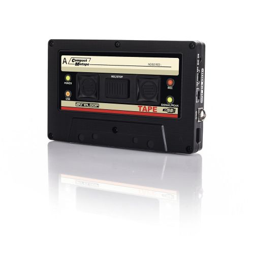  Reloop USB Mixtape Recorder with Retro Cassette Look, Black (TAPE)