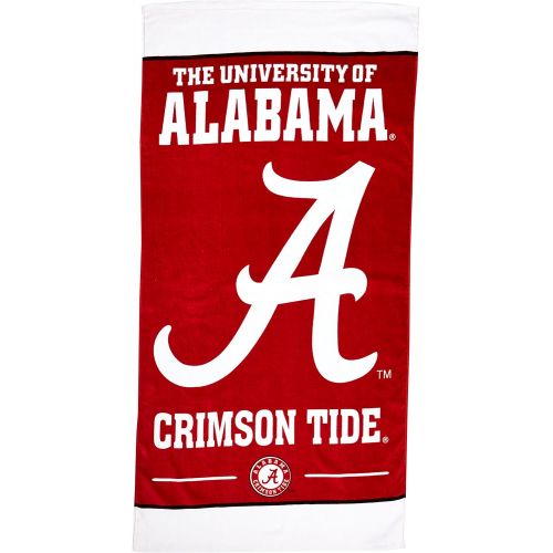  WinCraft NCAA University of Alabama A1860015 Fiber Beach Towel, 9 lb/30 x 60