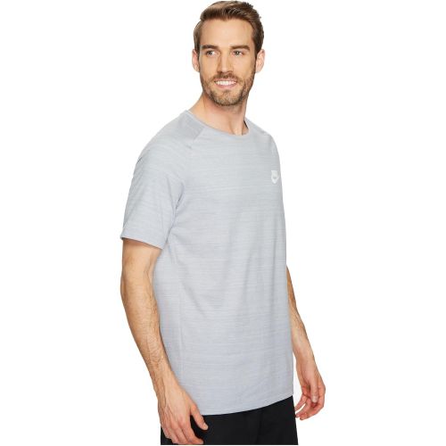 나이키 Nike Mens AV15 Athletic T-Shirt Wolf Grey/Heather-White 885927-012