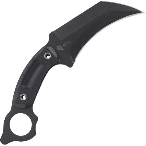 컬럼비아 Columbia River Knife & Tool CRKT Du Hoc Fixed Blade Knife with Sheath: Forged by War, Powder Coated SK5 Steel, Karambit Blade, G10 Handle, Molle Compatible Sheath 2630