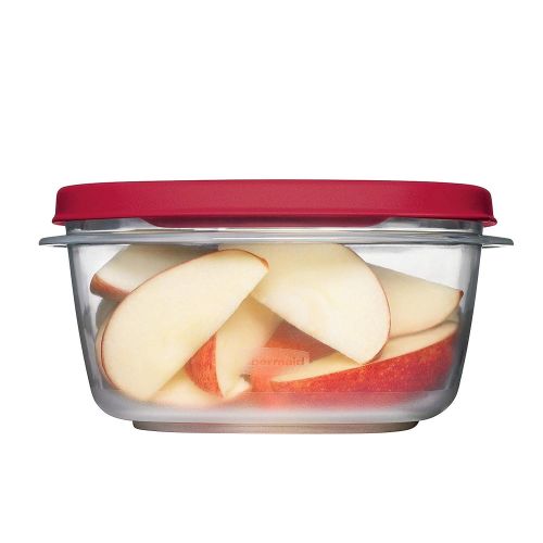  Rubbermaid Easy Find Lids Meal Prep Food Storage Containers, 60-Piece Set, Racer Red