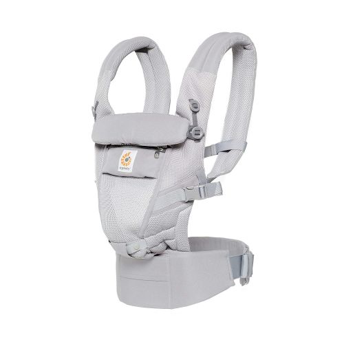 에르고베이비 Ergobaby Adapt Baby Carrier, Infant To Toddler Carrier, Cool Air Mesh, Multi-Position, Pearl Grey