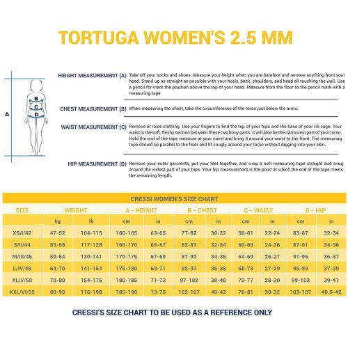 크레시 Cressi Shorty Ladies Wetsuit for Water Activities | Tortuga 2.5mm Premium Neoprene