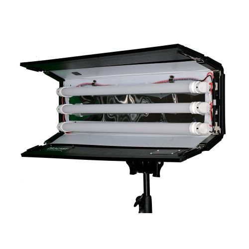 Dracast DRT-LK-2x1000-BG 2 X LED1000 Tube Bi-color Kit with Gold Mount Battery Plates (Blue)