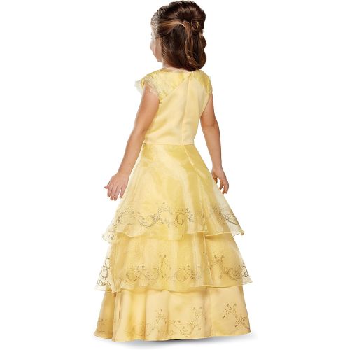  Disguise Disney Belle Ball Gown Prestige Movie Costume, Yellow, Medium (3T-4T)