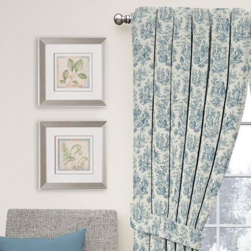  WAVERLY Waverly 15402052084CRF Charmed Life 52-Inch by 84-Inch Toile Single Window Curtain Panel, Cornflower