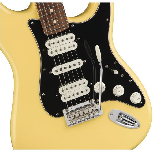  Fender Player Stratocaster Electric HSS Guitar - Floyd Rose - Maple Fingerboard - Polar White