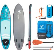 Freein Explorer SUP Inflatable Stand Up Paddle Board ISUP 102/11 Long 33 Wide with Sport Camera Mount Package