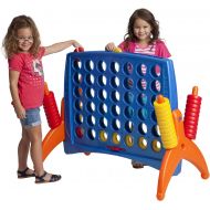 ECR4Kids Jumbo 4-To-Score Giant Game Set - Oversized 4-In-A-Row Fun for Kids, Adults and Families - IndoorsOutdoor Play Structure - 4 Feet Tall, Primary Colors