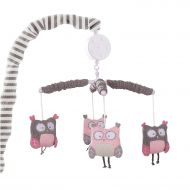 Levtex Baby Night Owl Mobile, Pink, Nursery Mobiles