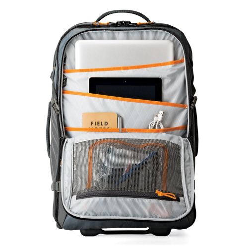 Lowepro HighLine RL x400 AW - Weatherproof, 37-liter carry-on-compatible rolling luggage for the adventurous traveler who carries modern devices