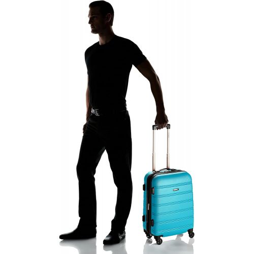  Visit the Rockland Store Rockland Melbourne Hardside Expandable Spinner Wheel Luggage, Turquoise, Carry-On 20-Inch