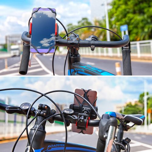  ACRoad Bike Phone Mount for Bicycle Motorcycle Handlebar - Universal Adjustable Bike Phone Holder for Any Smart Phone Apple iPhone Galaxy